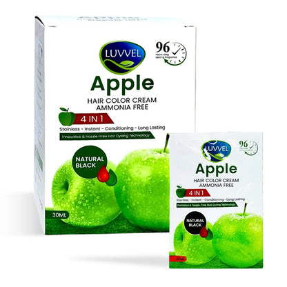 LUVVEL Apple Hair Color Cream – 30ML x 10 Sachet