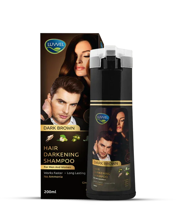 Luvvel 5-in-1 Hair Color Shampoo Bottle — Keratin & Olive Oil