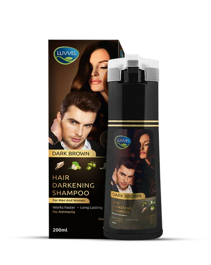 Luvvel 5-in-1 Hair Color Shampoo Bottle — Keratin & Olive Oil