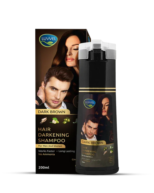 Luvvel 5-in-1 Hair Color Shampoo Bottle — Keratin & Olive Oil